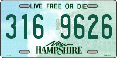 NH license plate 3169626