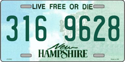 NH license plate 3169628