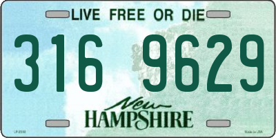 NH license plate 3169629