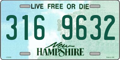 NH license plate 3169632