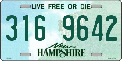 NH license plate 3169642