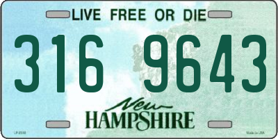 NH license plate 3169643