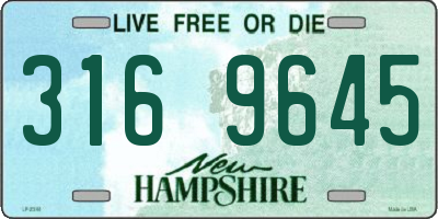 NH license plate 3169645