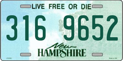 NH license plate 3169652
