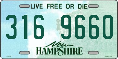 NH license plate 3169660