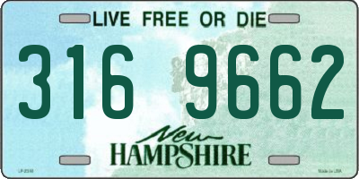 NH license plate 3169662