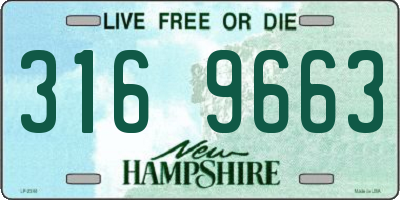 NH license plate 3169663