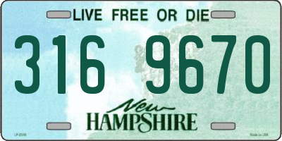 NH license plate 3169670