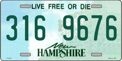 NH license plate 3169676