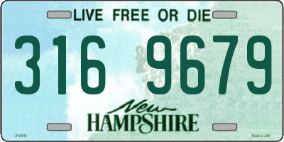 NH license plate 3169679