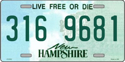NH license plate 3169681