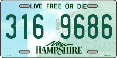 NH license plate 3169686