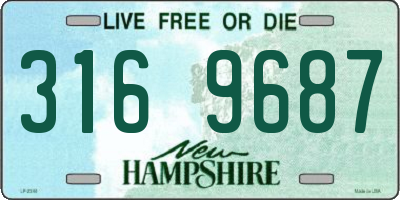 NH license plate 3169687