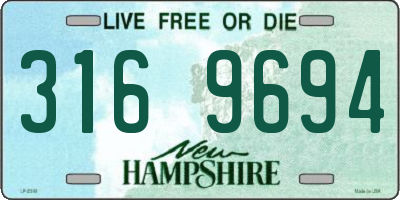 NH license plate 3169694