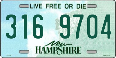 NH license plate 3169704