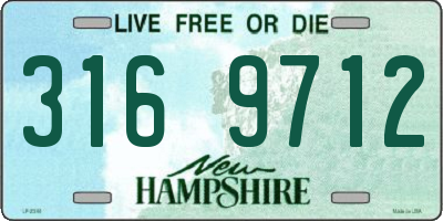 NH license plate 3169712