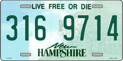 NH license plate 3169714