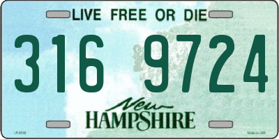 NH license plate 3169724