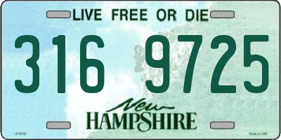 NH license plate 3169725