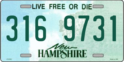 NH license plate 3169731