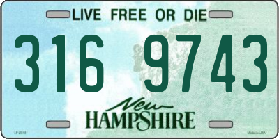 NH license plate 3169743