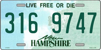 NH license plate 3169747