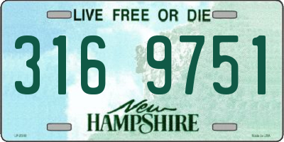 NH license plate 3169751