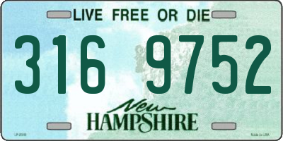 NH license plate 3169752