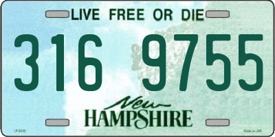 NH license plate 3169755