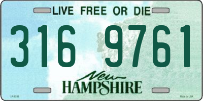NH license plate 3169761