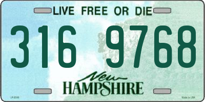 NH license plate 3169768