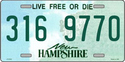 NH license plate 3169770