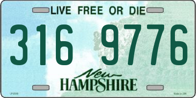 NH license plate 3169776