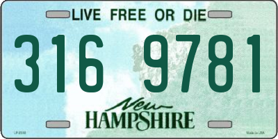 NH license plate 3169781