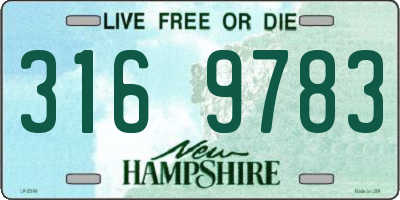 NH license plate 3169783