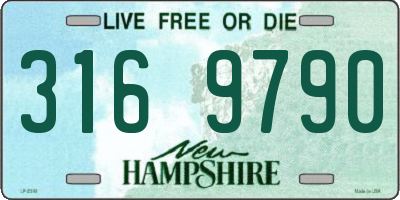 NH license plate 3169790