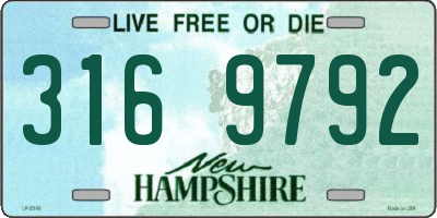 NH license plate 3169792