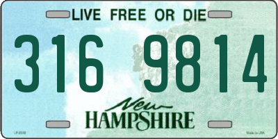 NH license plate 3169814