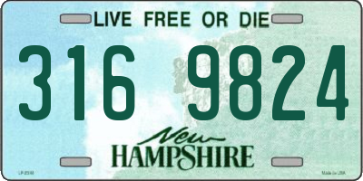 NH license plate 3169824