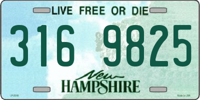 NH license plate 3169825