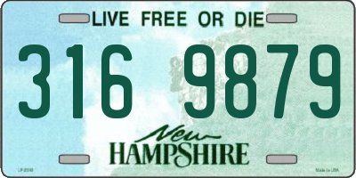 NH license plate 3169879