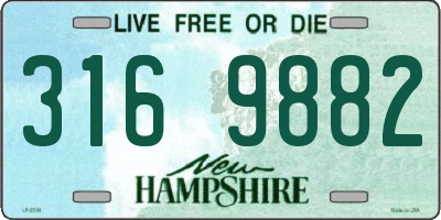 NH license plate 3169882