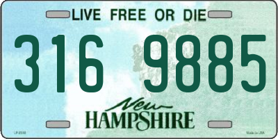 NH license plate 3169885