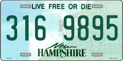 NH license plate 3169895
