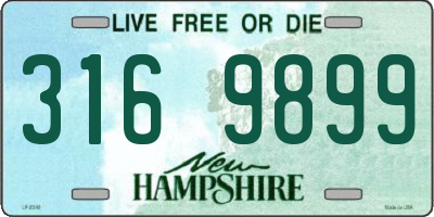 NH license plate 3169899