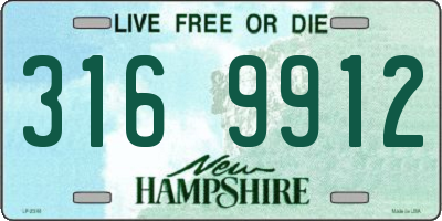 NH license plate 3169912