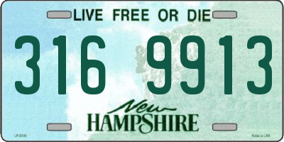 NH license plate 3169913
