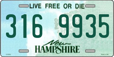 NH license plate 3169935