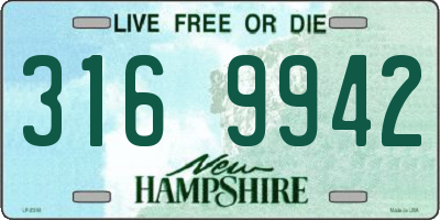 NH license plate 3169942