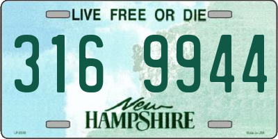 NH license plate 3169944
